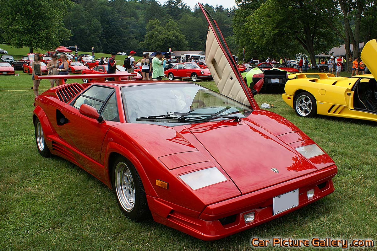 1990 Countach Front Right Color Photograph